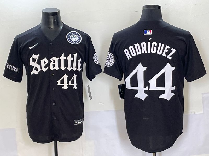 Men 2025 Seattle Mariners #44 Rodriguez Five generations Joint Name Nike MLB Jersey style 10
